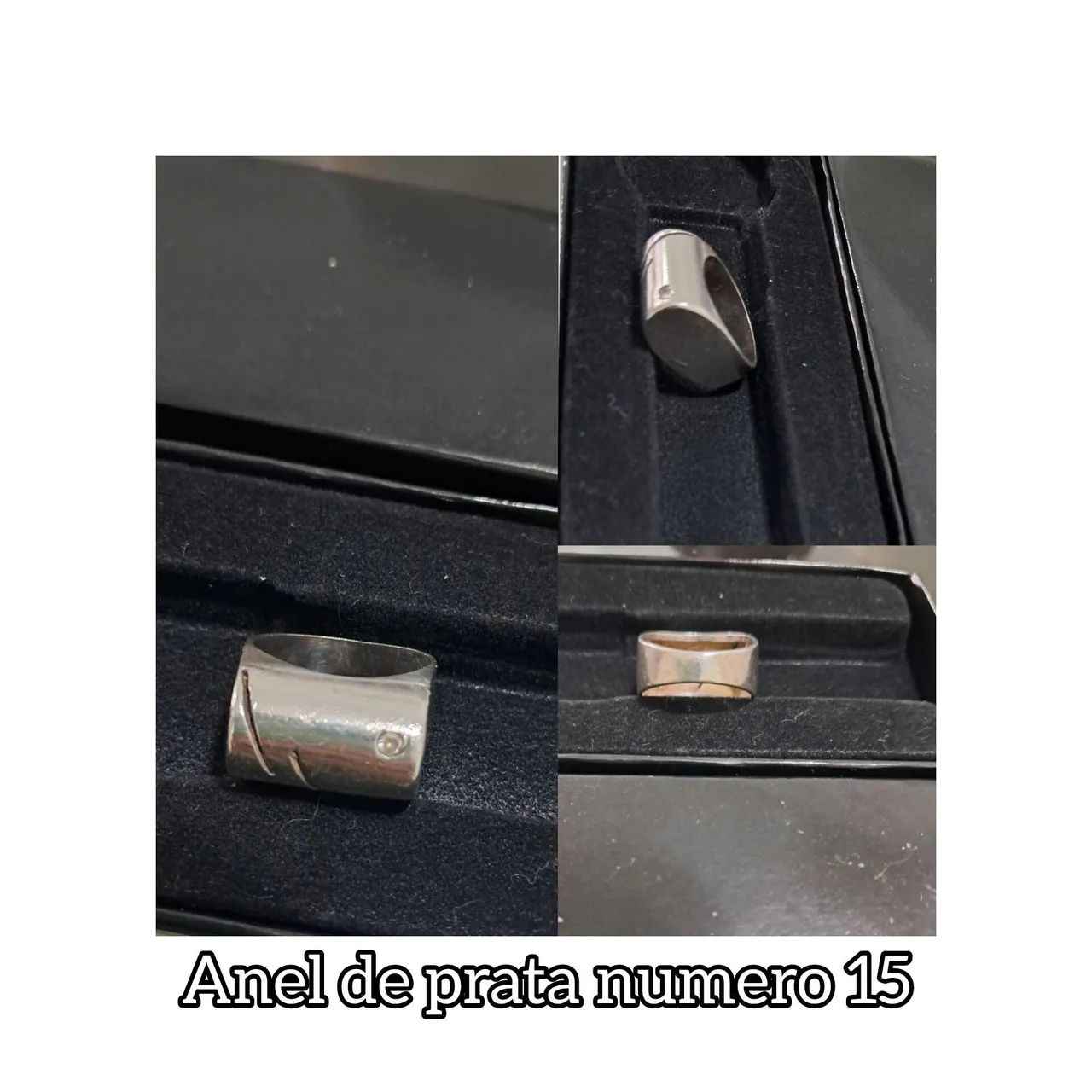 Anel de prata com zirconia - Foto 4