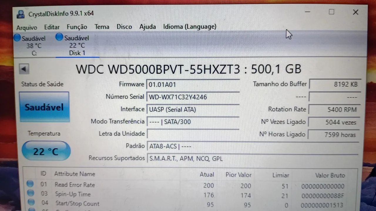 Lote de  7HDs Sata para notebook  - Foto 4