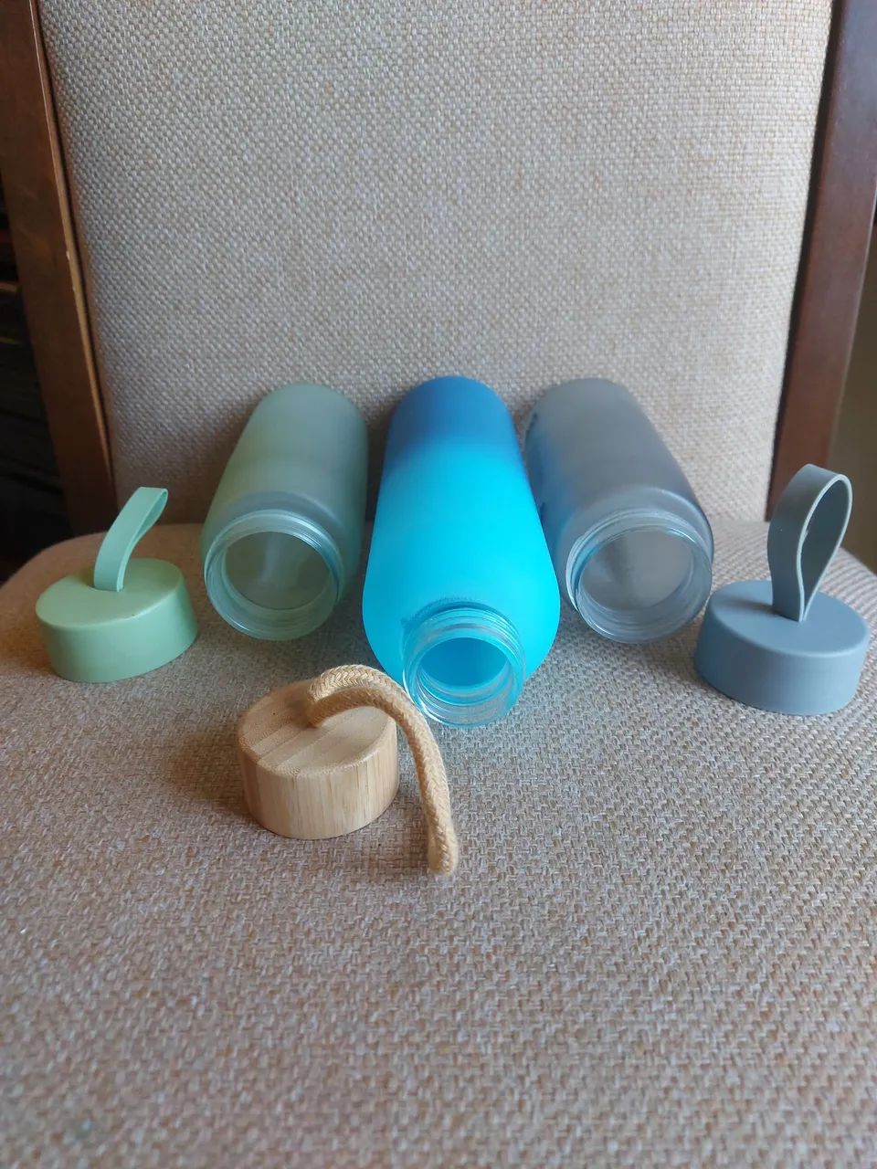 Kit 3 Garrafas de Água - Corrida e Academia  - Foto 2
