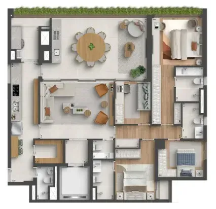 PLANTA 164m²
