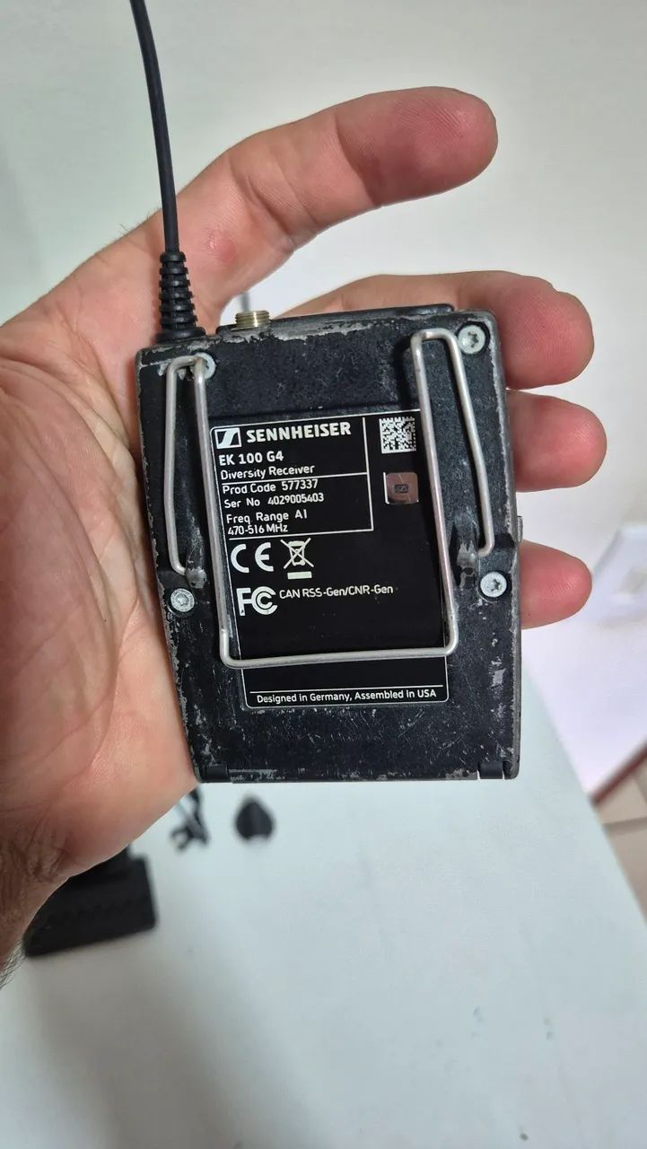 Microfone lapela Sennheiser Ew 100G4 - Foto 2