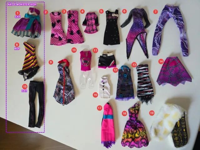 Monster High Acessórios [Leia a descrição]