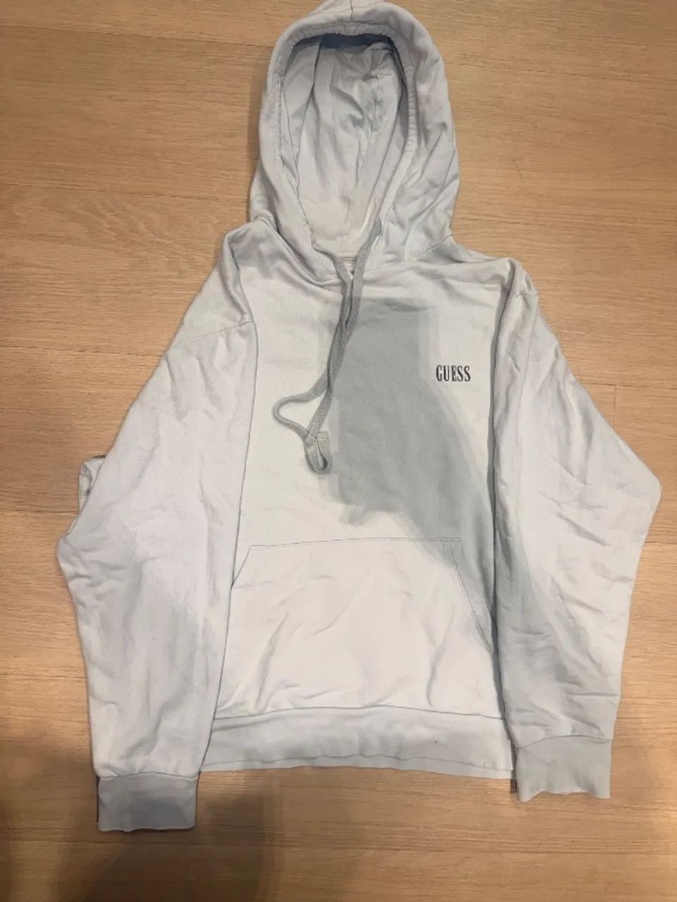 Guess light blue cropped hoodie