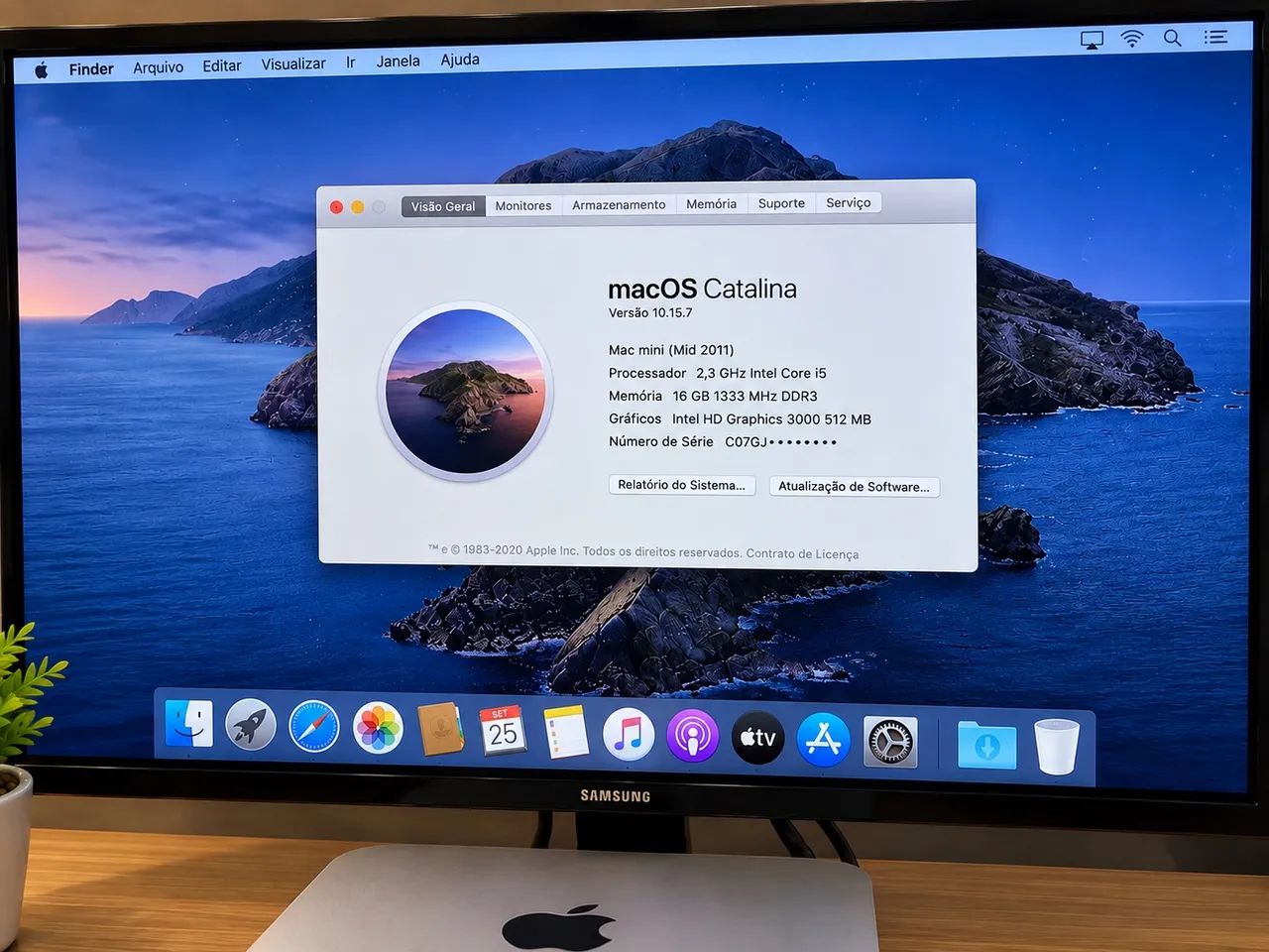 Mac Mini Apple i5 2.3GHz 16GB RAM SSD 240GB - Computadores e