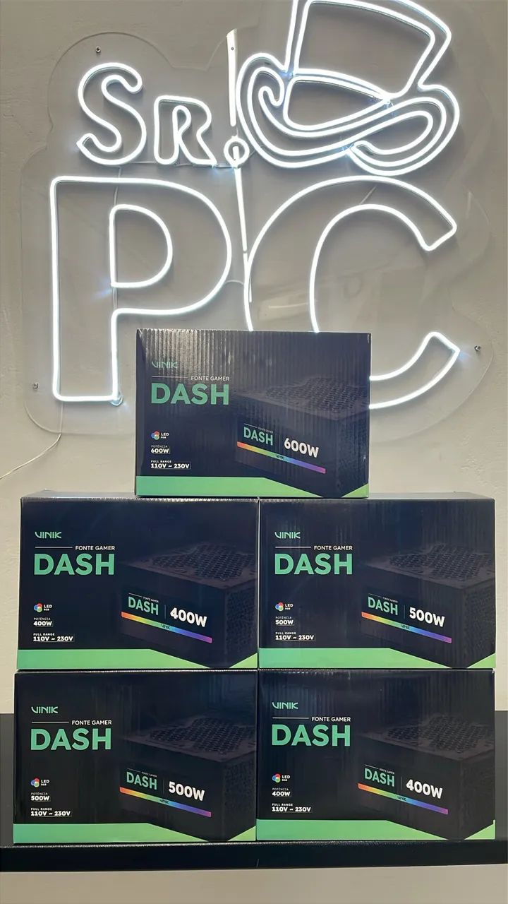 Fonte gamer vinik dash LED RGB