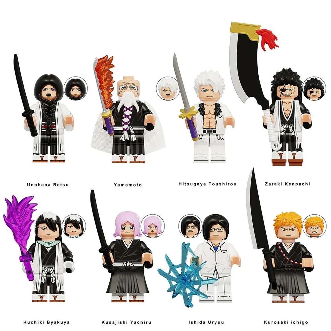 Miniaturas Bleach Anime Personagens Colecionáveis 5cm