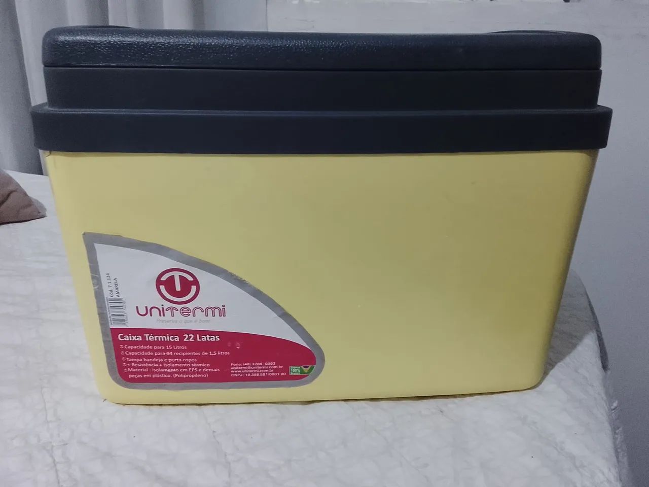 Cooler amarelo 