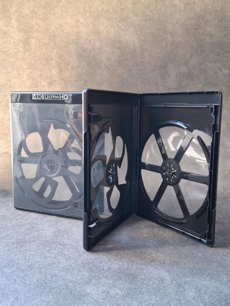 2 Capas Estojos Bluray 4K Original Dvd Duplo 2 Discos Cada