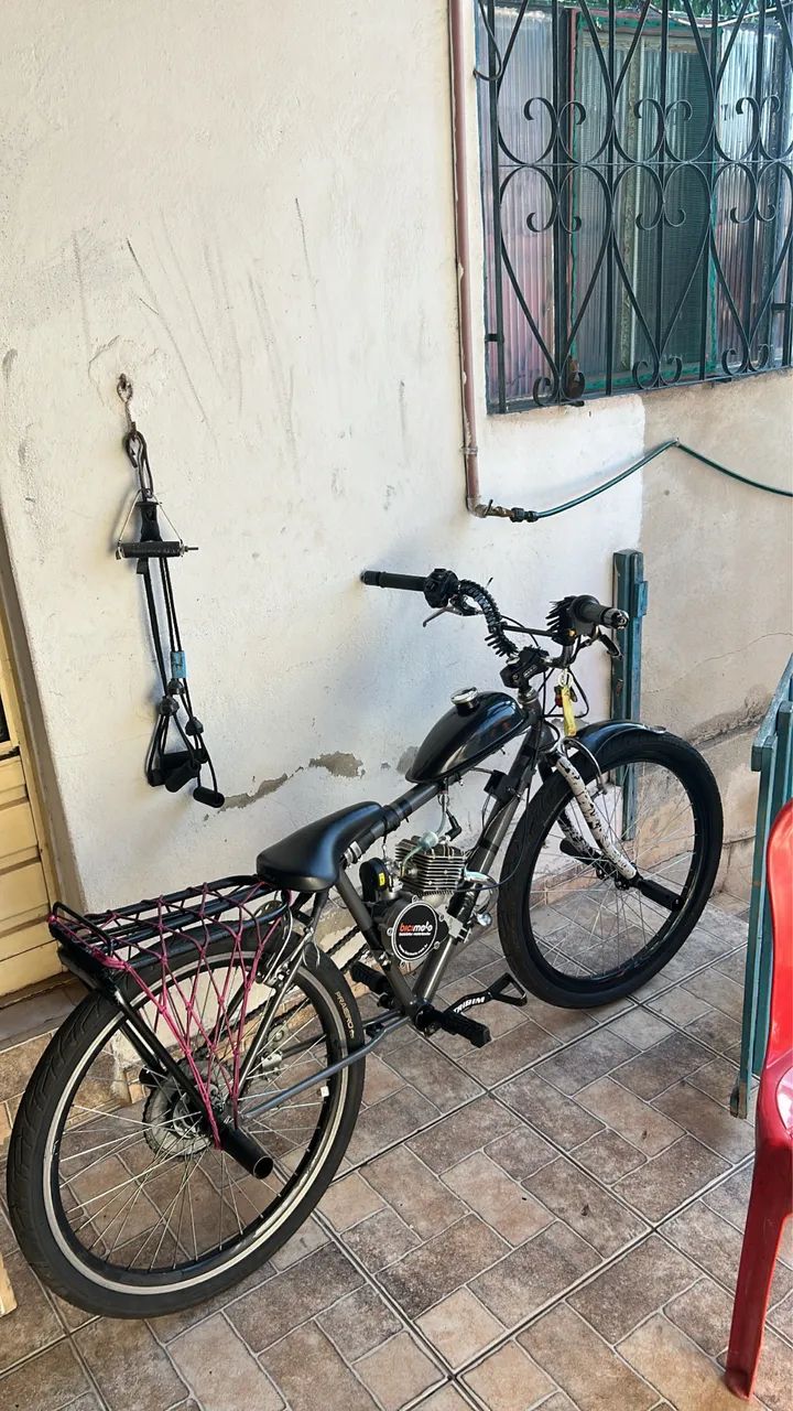 Bicicleta motorizada  bici moto 100cc - Foto 4