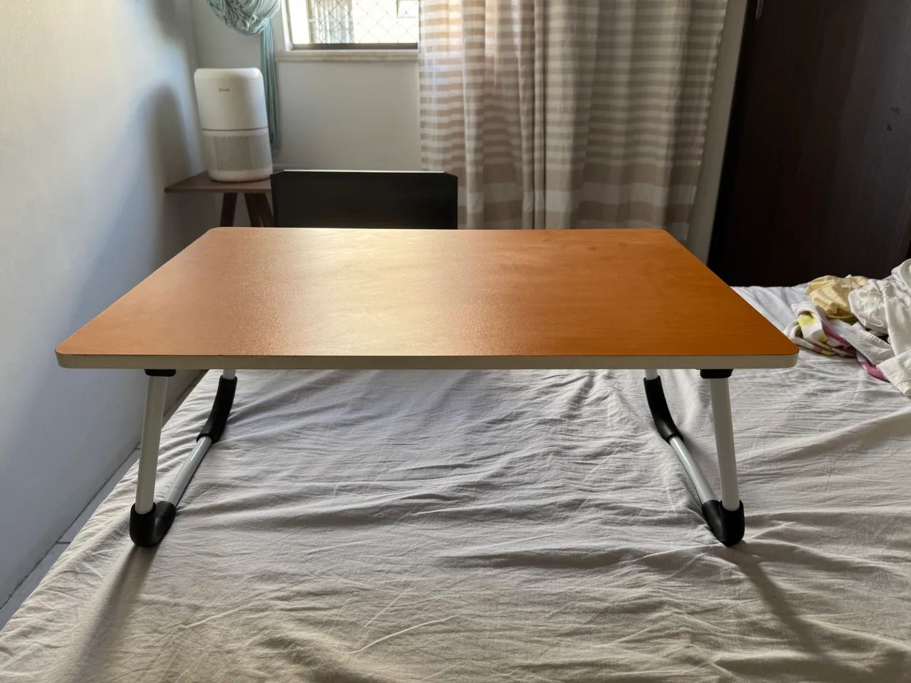 Mesa Dobrável Multilaser AC343 - Tampo em MDF e Pés em Alumínio - Foto 2