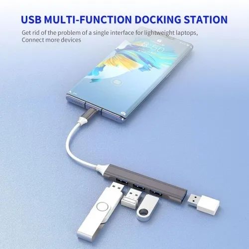 Hub Tipo c Com 1 Usb 3.0 e 3 Usb 2.0 Kp-hb504 Knup *ENTREGA GRÁTIS* - Foto 2