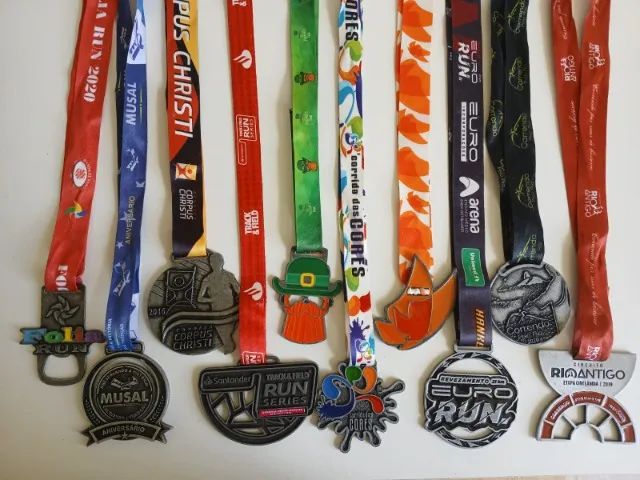 Kit 10 Medalhas de Corrida de Rua - Coleção Eventos  Várias Etapas - Foto 5