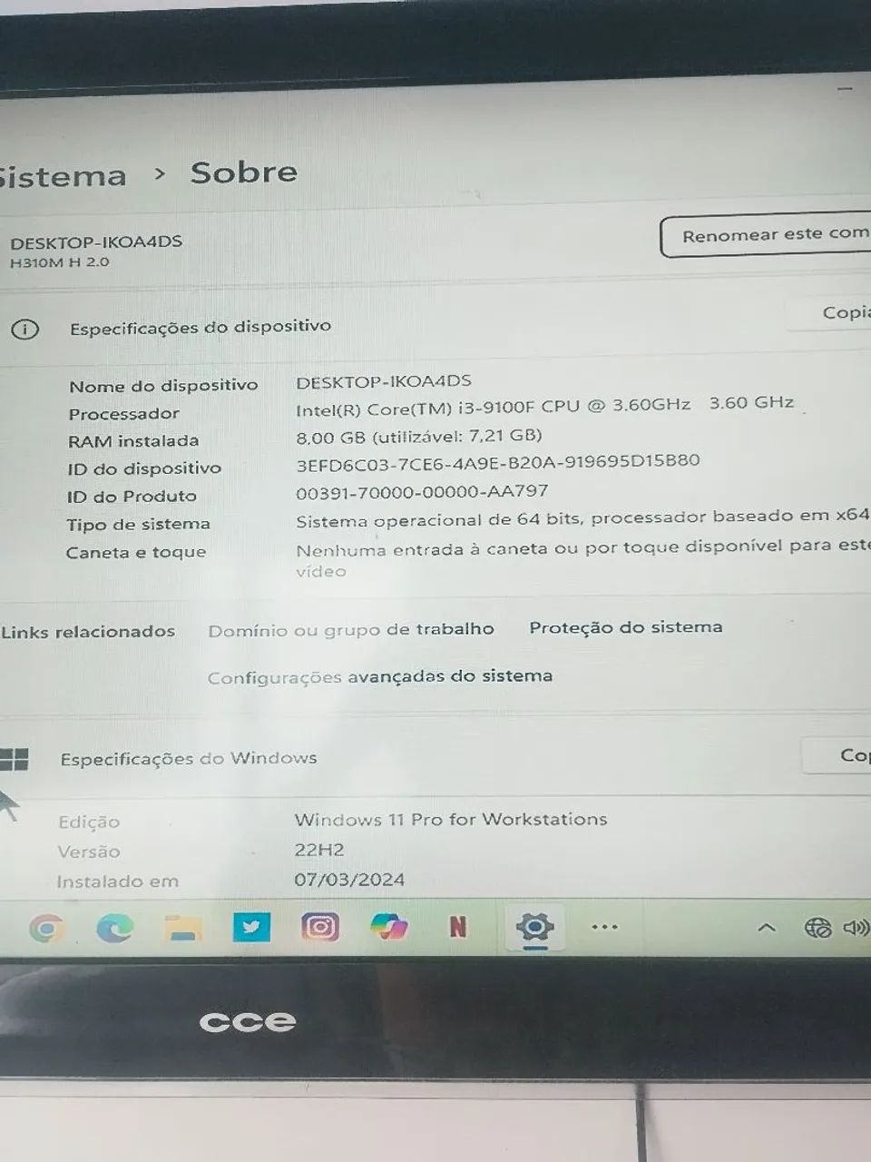 kit i3 9 geracao - Foto 2