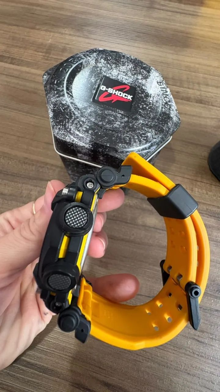 Relógio G-Shock GA-2000-1A9DR Preto e Amarelo - Foto 5