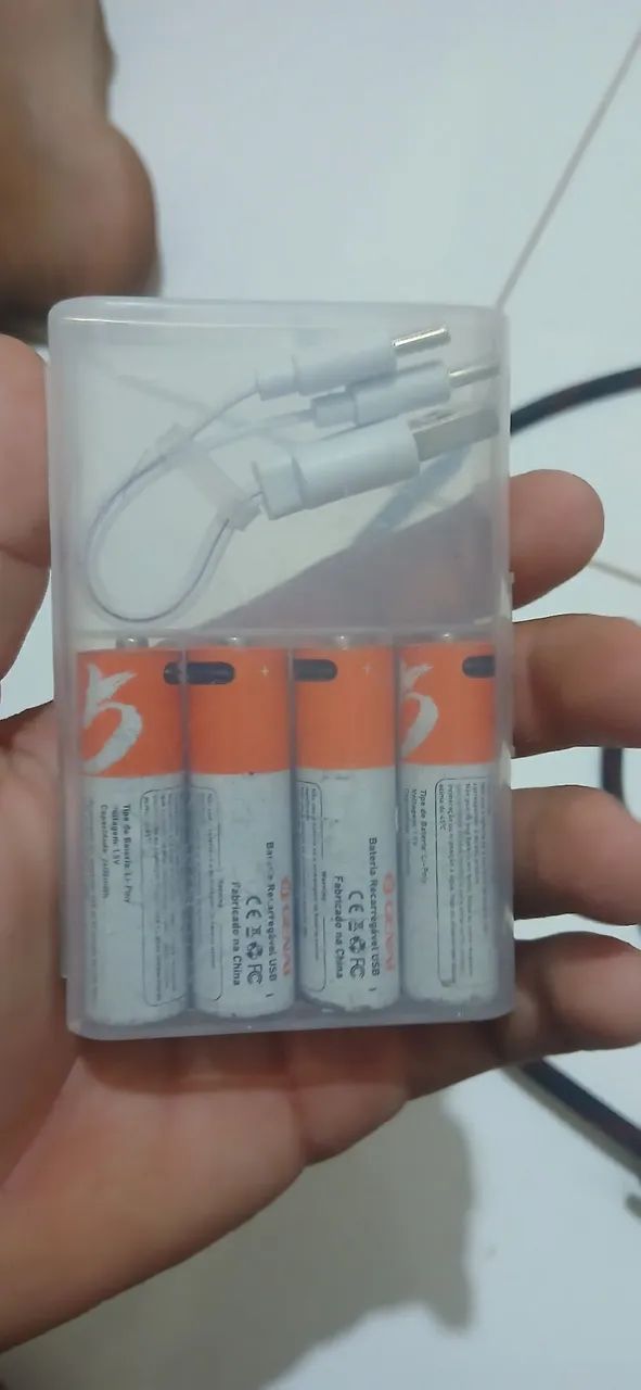 Pilhas recarregáveis 
