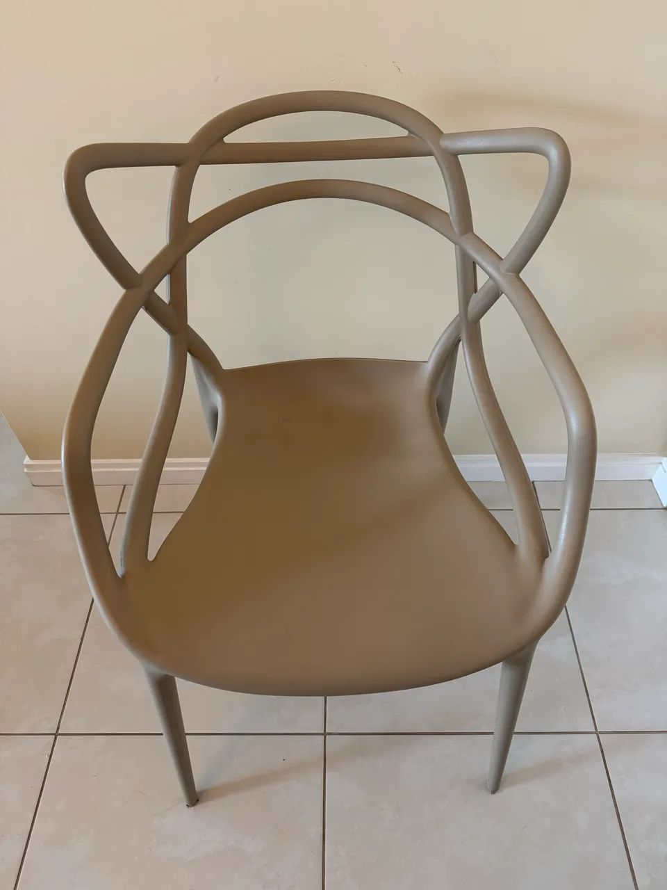 Cadeira Allegra / Masters com Braços (Cor Fendi / Caqui / Bege) - Foto 2