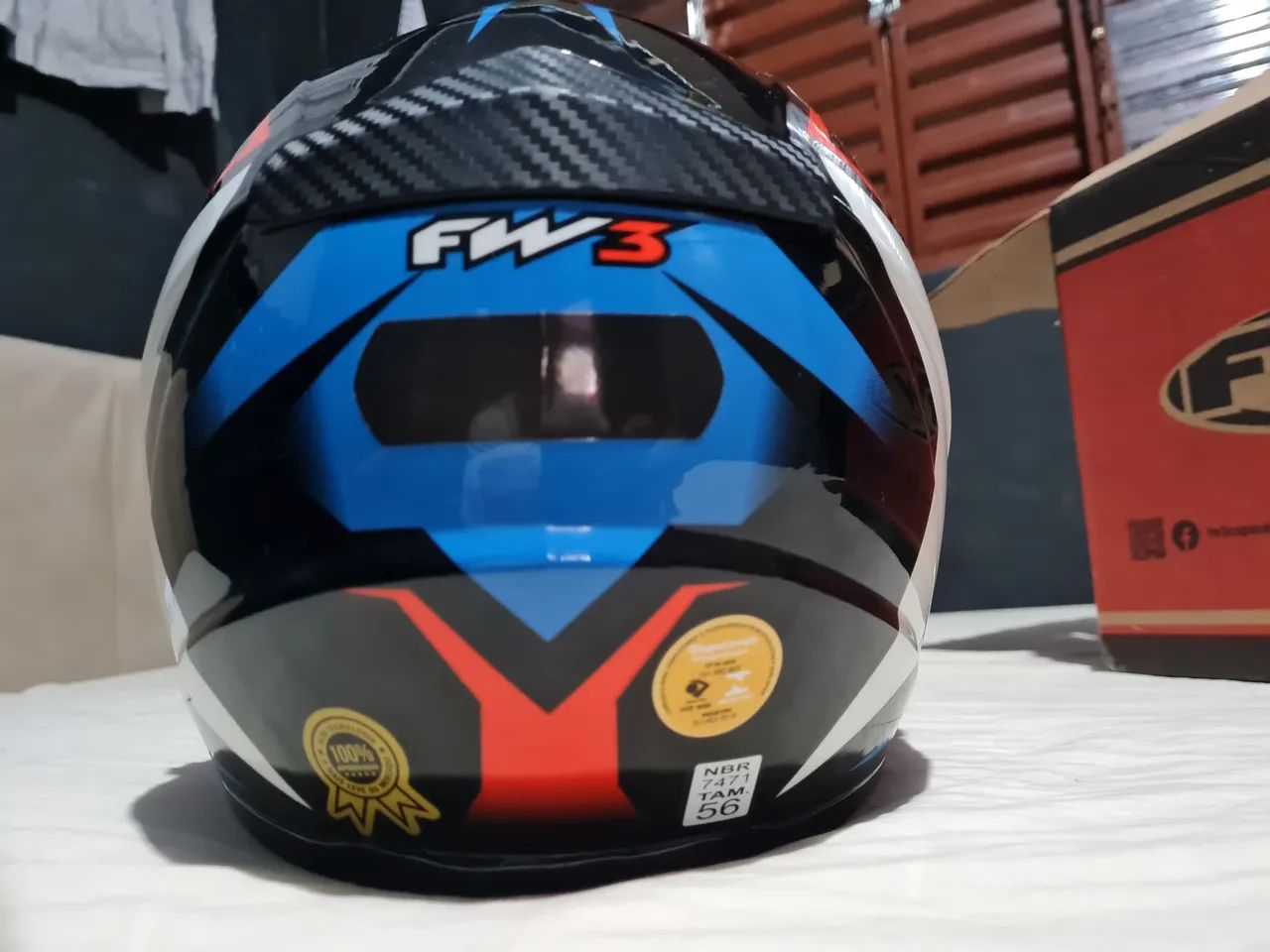 Capacete FW3 GT star TAMANHO 56 - Foto 5