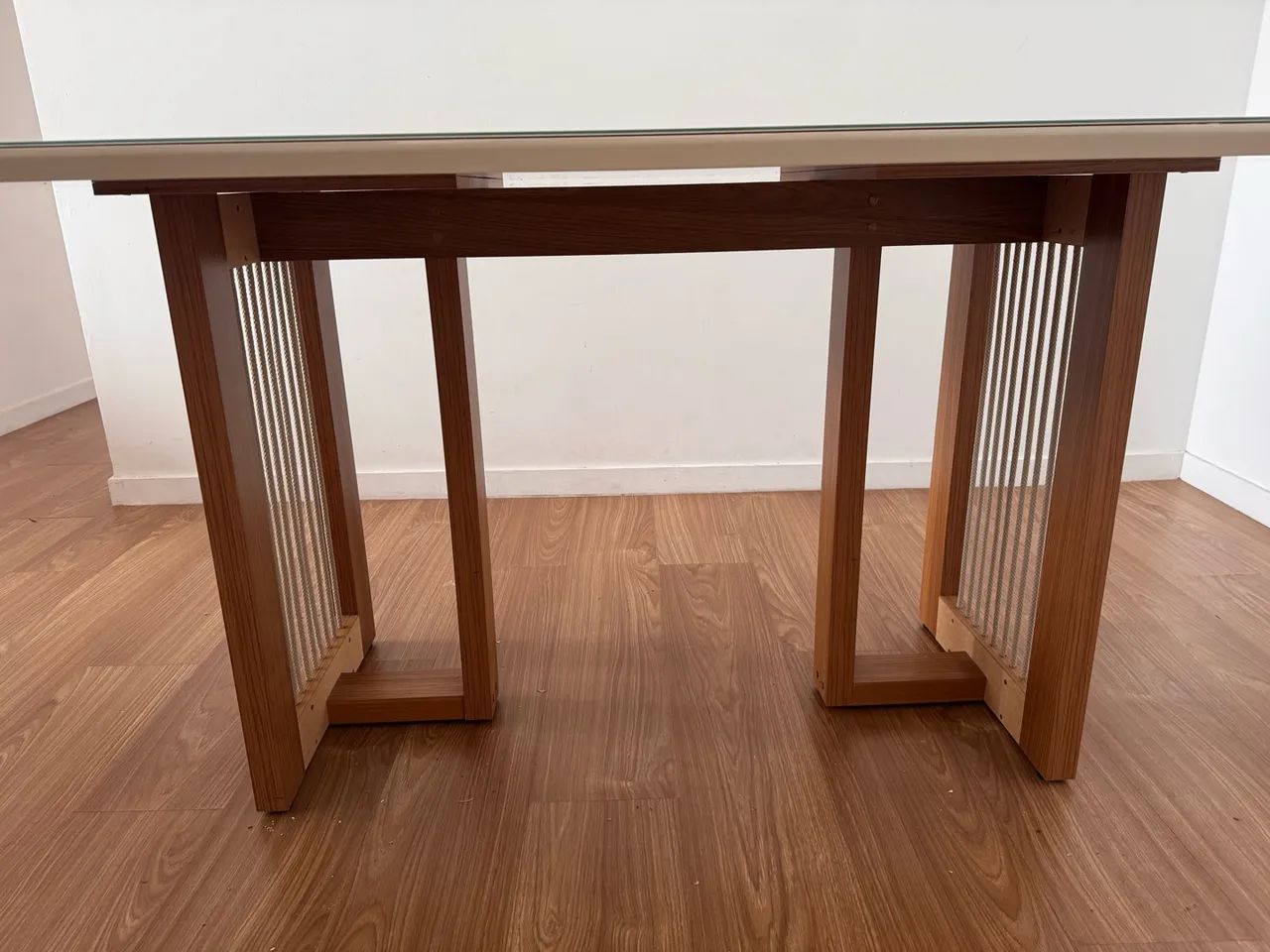 Mesa de jantar 6 lugares com tampo de vidro - Foto 5