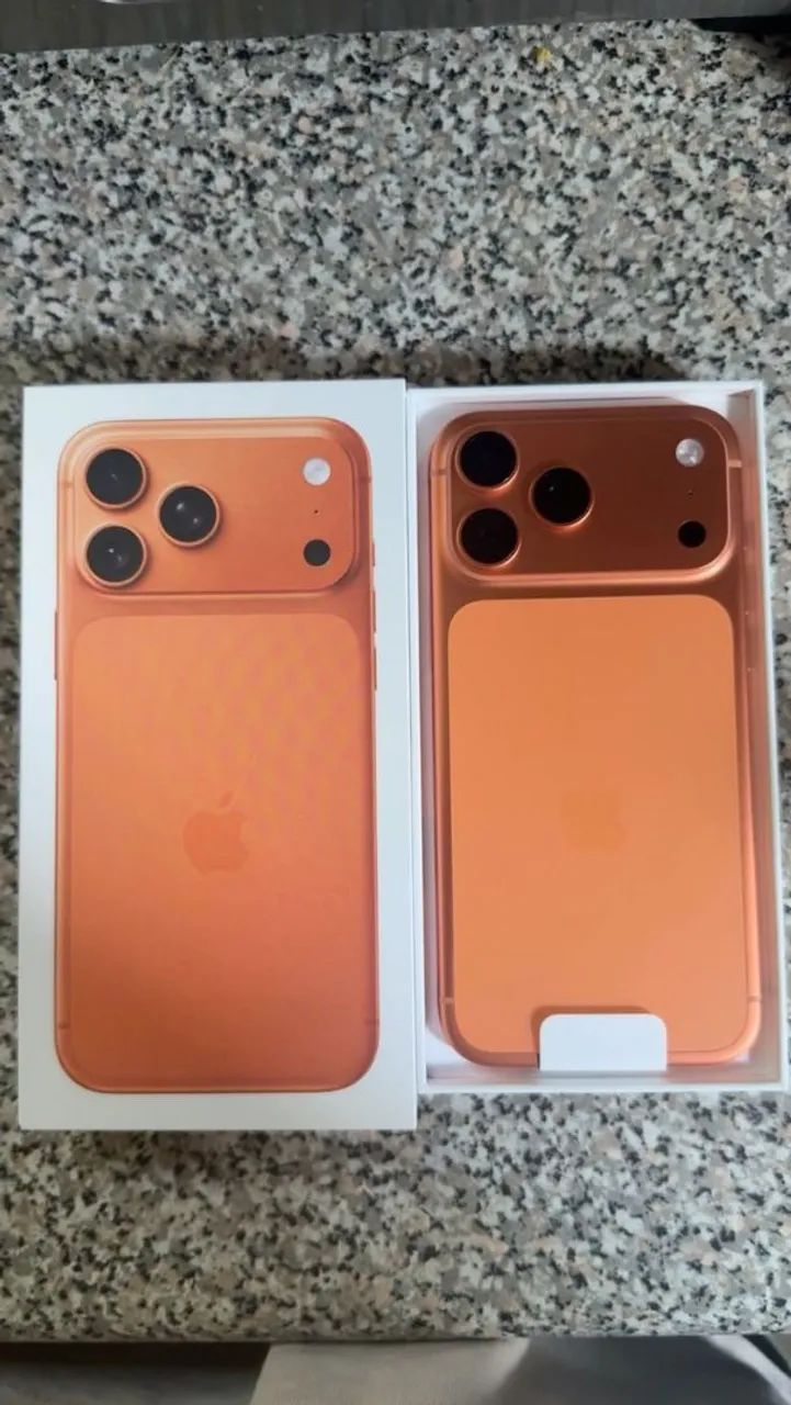 Vendo iPhone 17 pro Max na cor laranja de 256 GB !  - Foto 2
