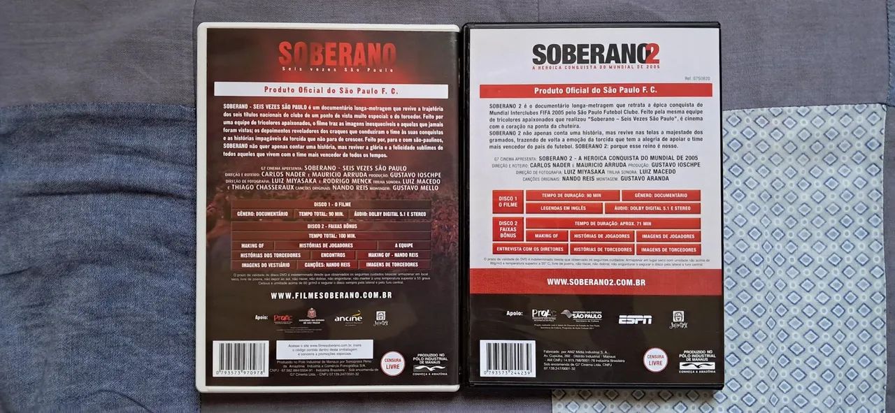 DVDs Soberano SPFC - Foto 4