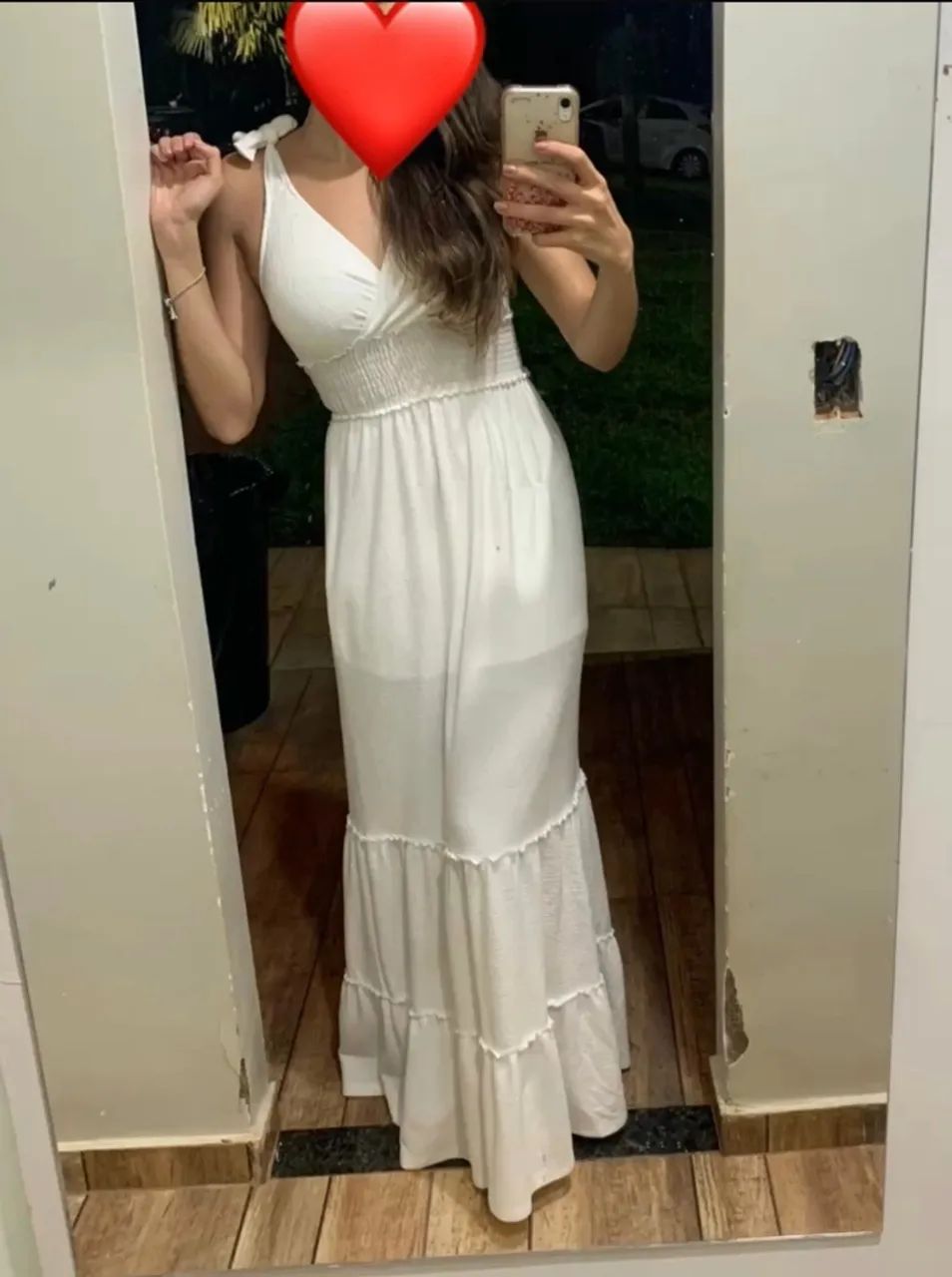 Vestido branco de algodão  - Foto 2