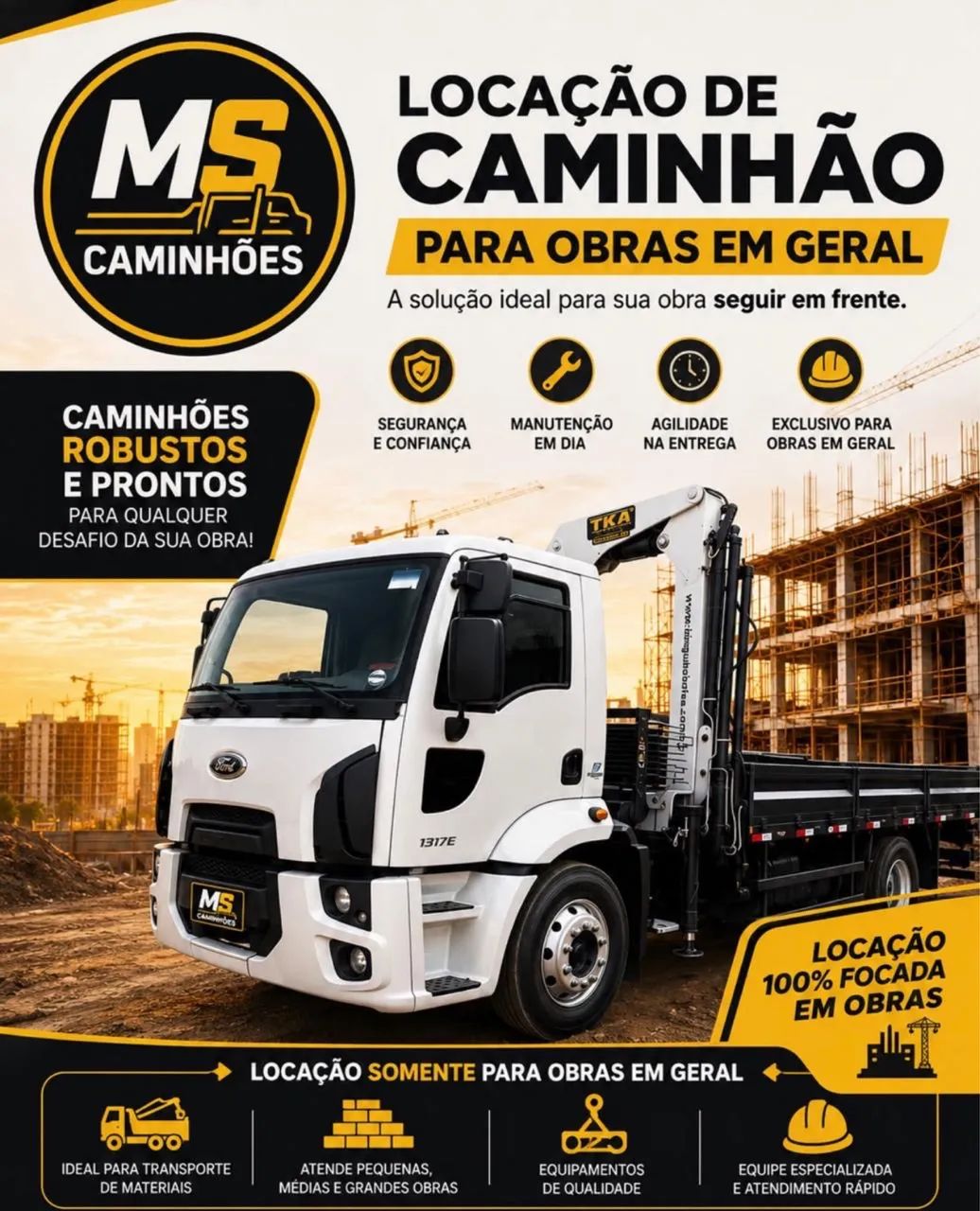 Aluguel caminhão Munck