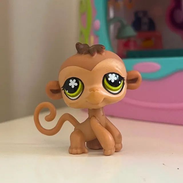 littlest pet shop macaco #735