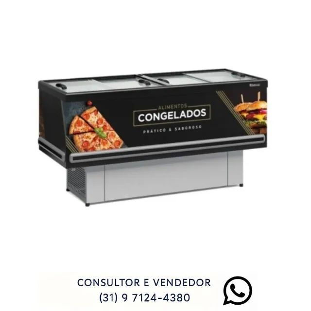 Ilha de Congelados Vidro Reto 2m Polar