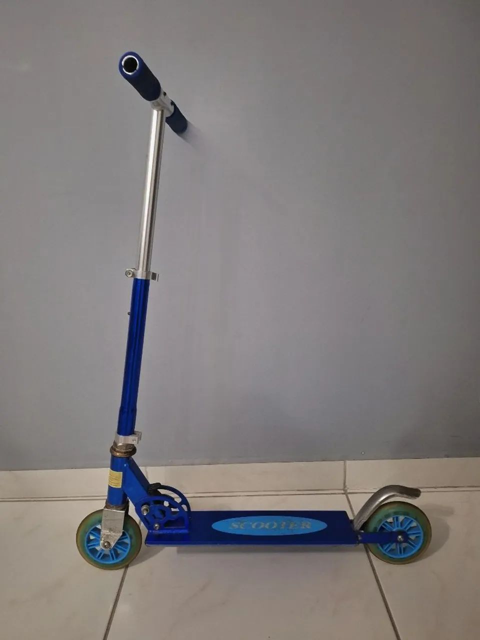 Patinete Scotter Azul Infantil dobravel  - Foto 2