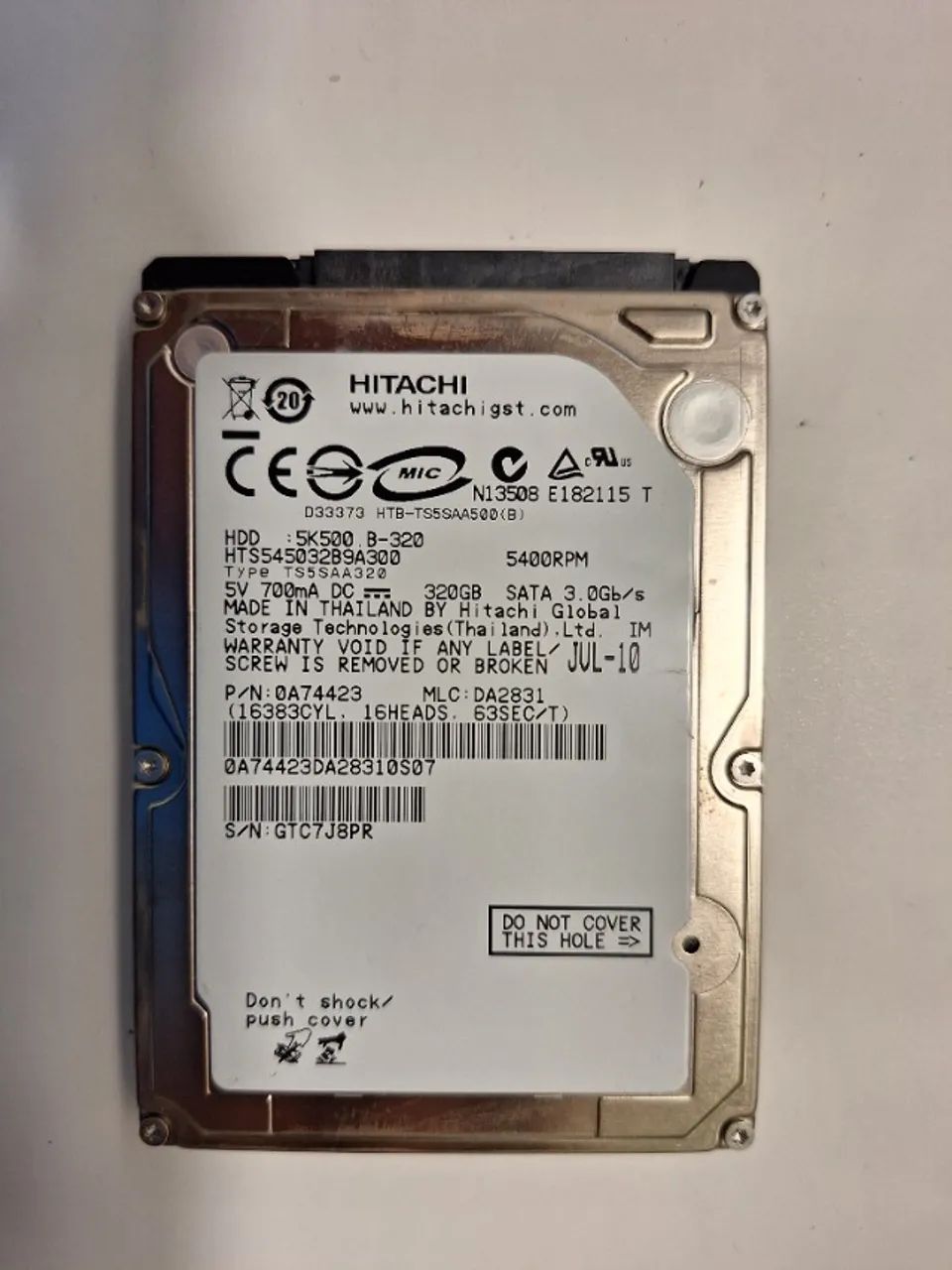 HD notebook 320gb SATA - Foto 2