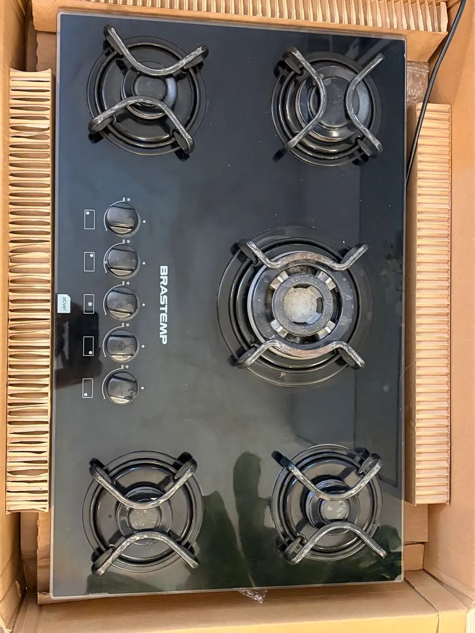 Cooktop Brastemp Ative! 5 Bocas Quadrichama - Preto - Foto 4