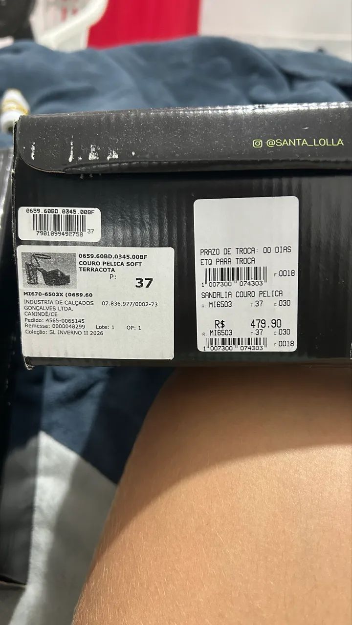 sandália SANTA LOLLA nunca usada - Foto 3