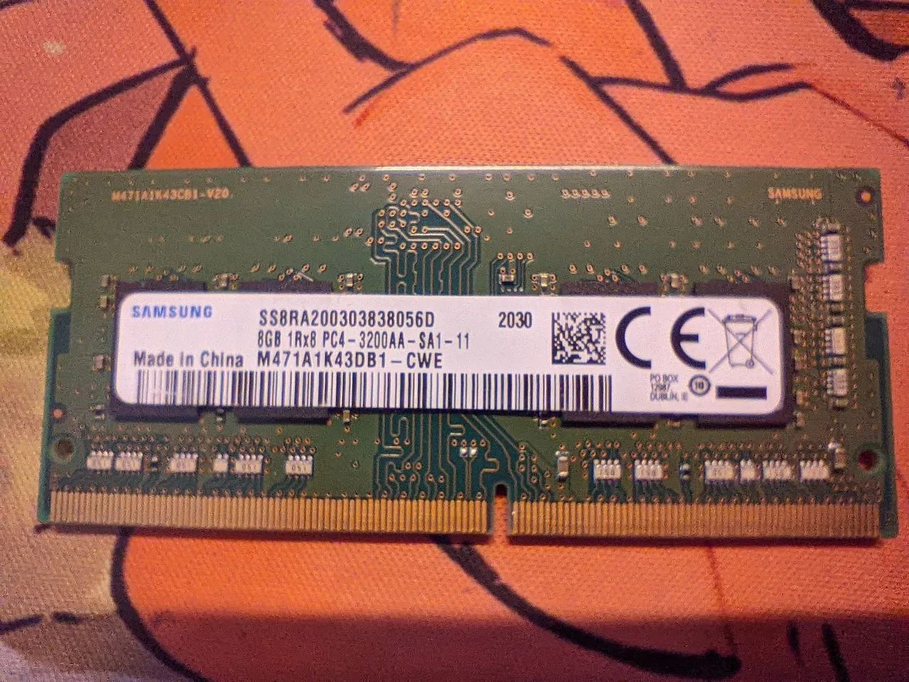 Memória RAM Notebook DDR4 8GB 3200mhz