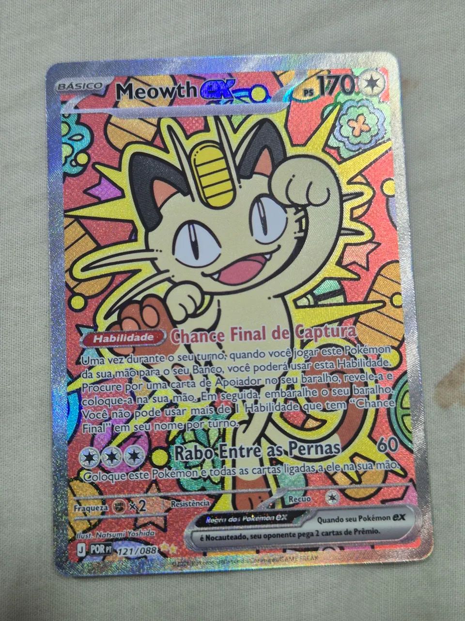 Carta pokemon Meowth 121/088