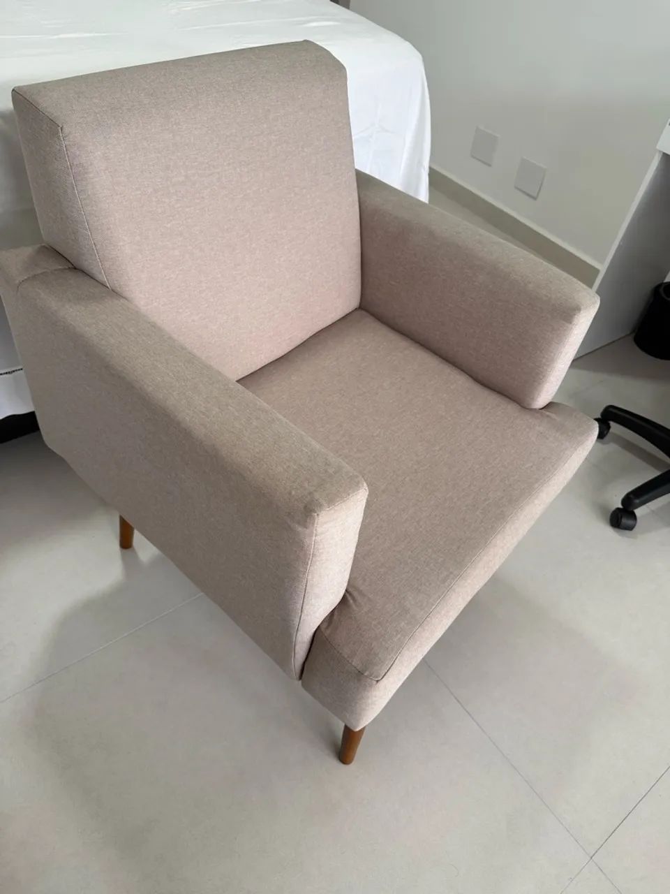 Poltrona Jasper Linho Bege  - Foto 2