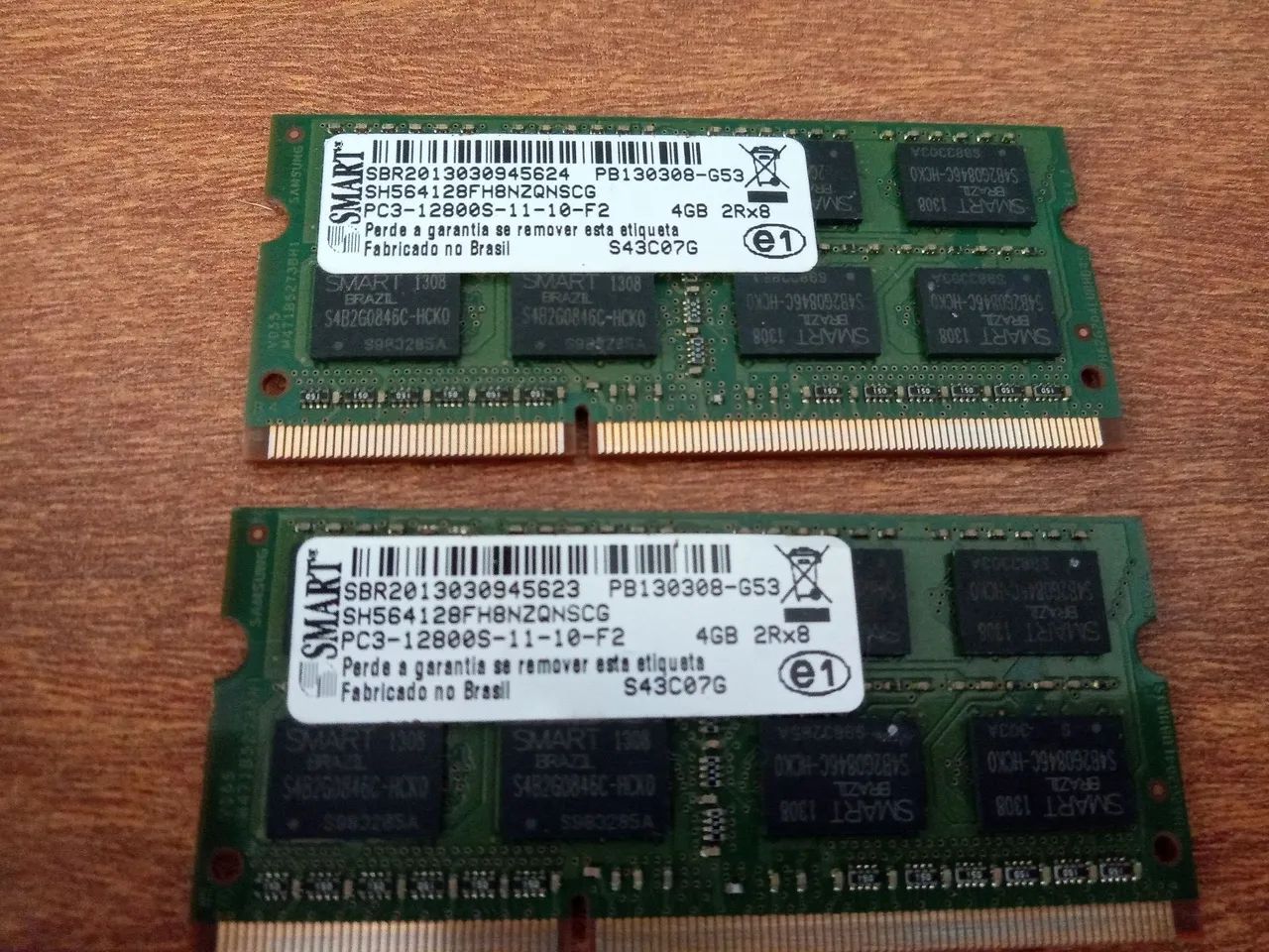 Ram  DDr3 PC3 smart  2 pentes de 4 gigas 1028