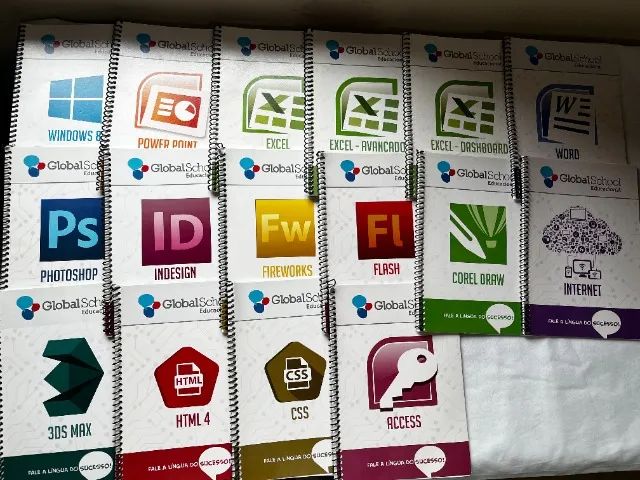 apostilas informática e design - pacote office, photoshop, html, 3ds max