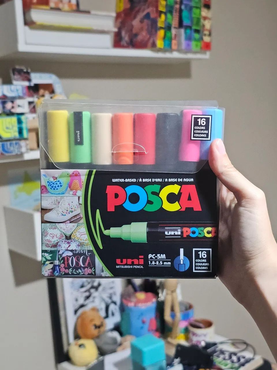 Kit posca 16 cores