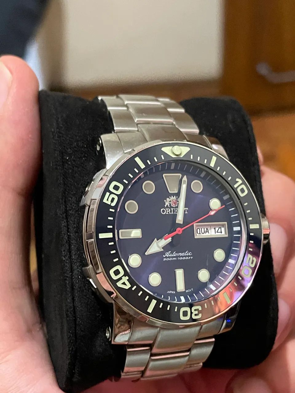 Relógio Orient Automático Diver 200M Original Azul Completo - Foto 2