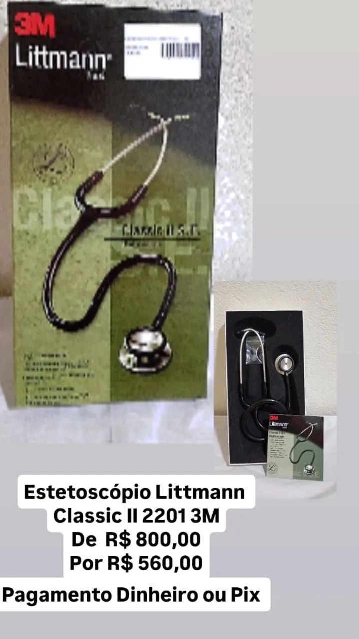 Estetoscópio Littmann Classic II 2201 3M Novo