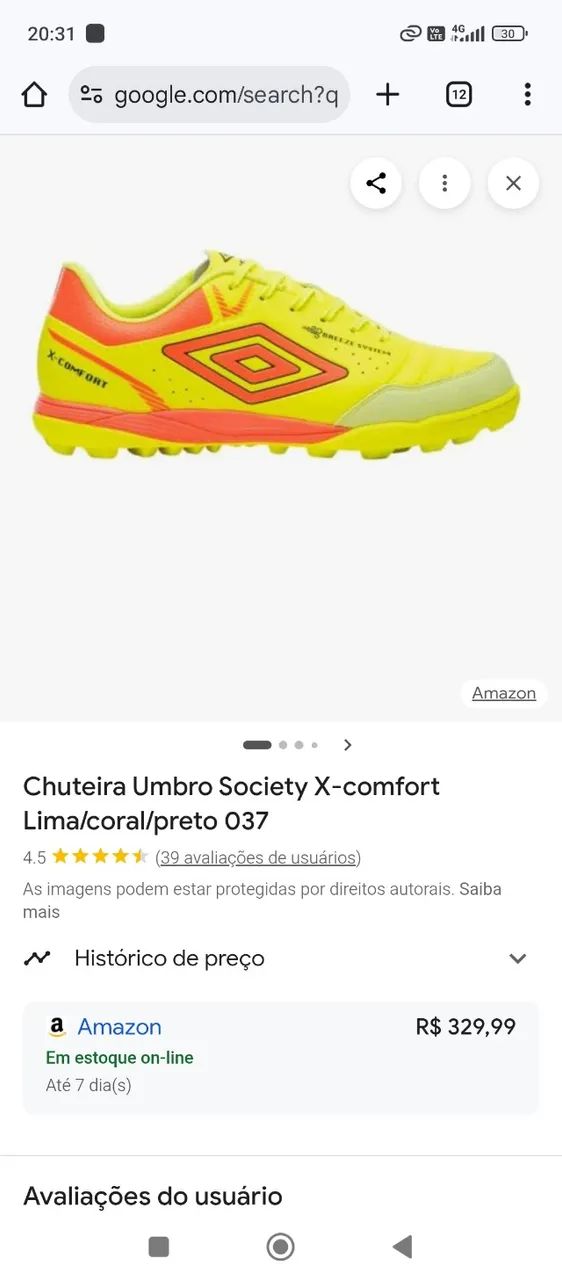 Chuteira society Umbro  - Foto 2