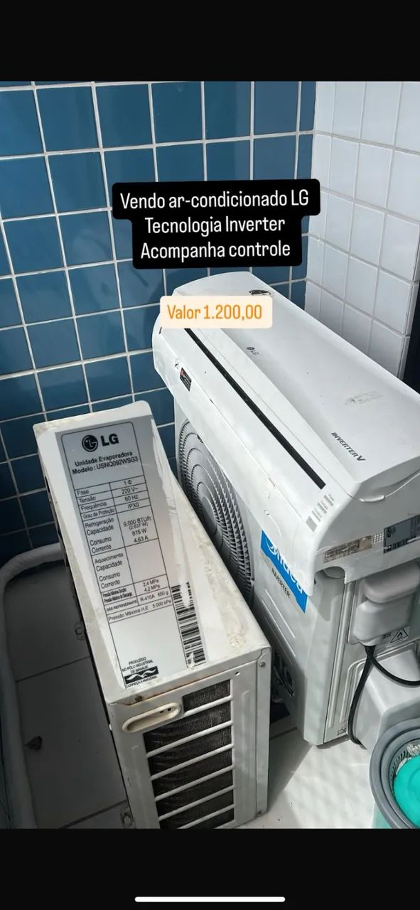 Ar condicionado split LG 9000 btuh