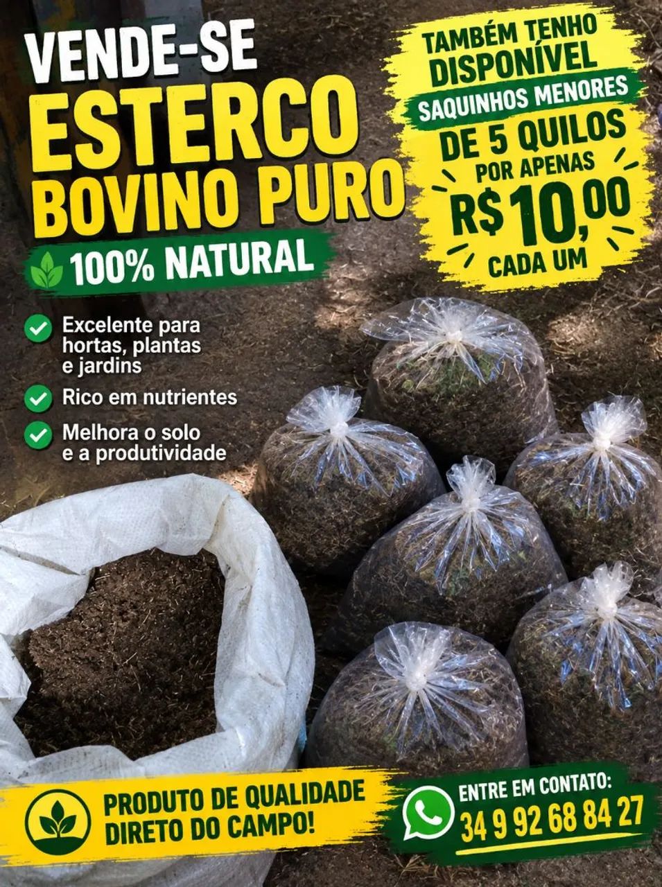 Vendo  esterco 