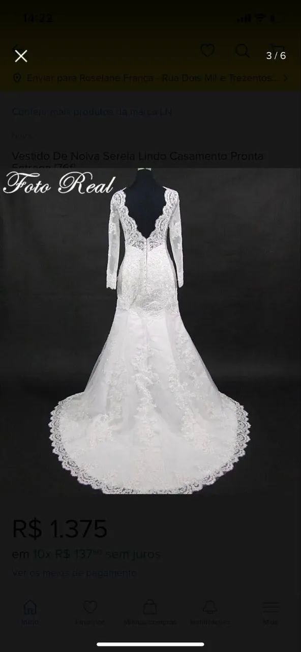 Vestido de Noiva Semi-Sereia - Foto 2