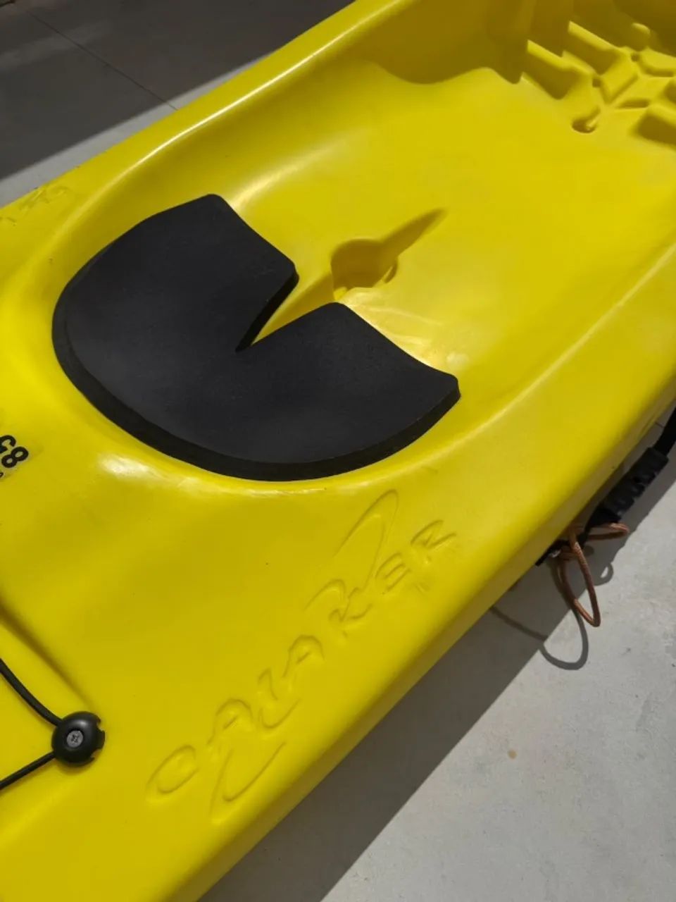 Caiaque Lambari Com Remo - Caiaker Cor Amarelo  - Foto 3
