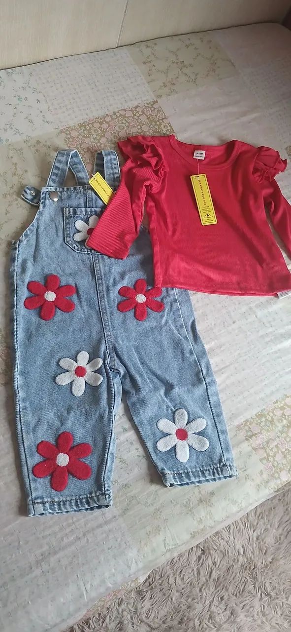 Conjunto Infantil macacão  - Foto 4
