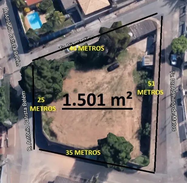 Quarteirão/Quadra 1501 m² - Lixeira - Cuiabá