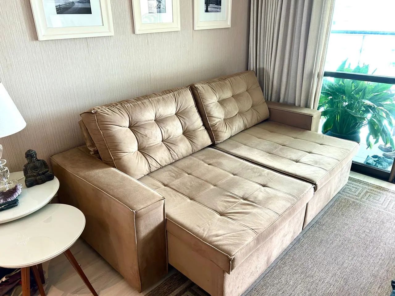 Lindo Sofá retrátil três lugares  - Foto 6