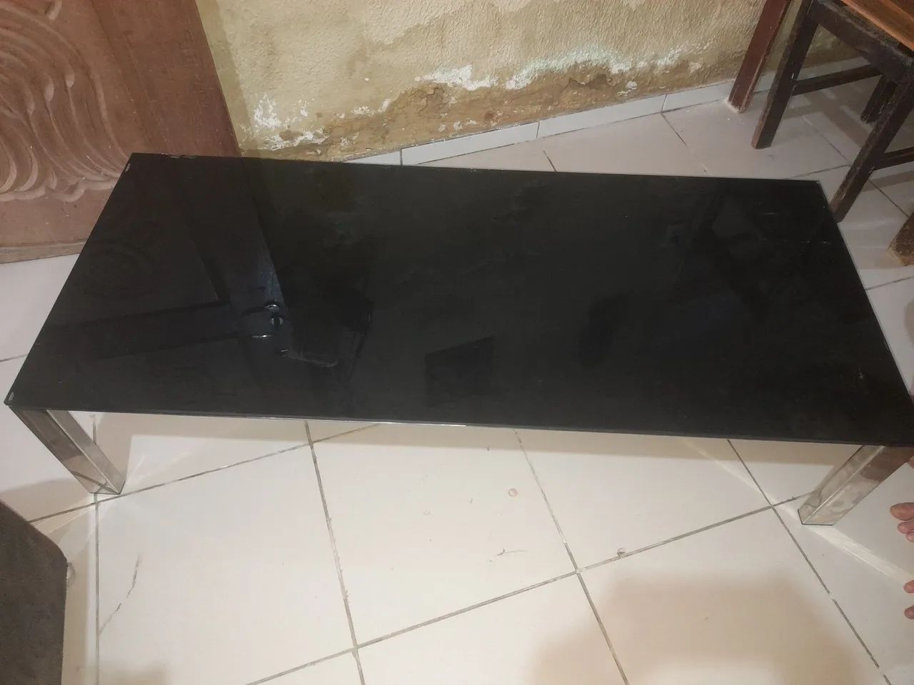 Mesa de centro cromada de vidro  - Foto 4
