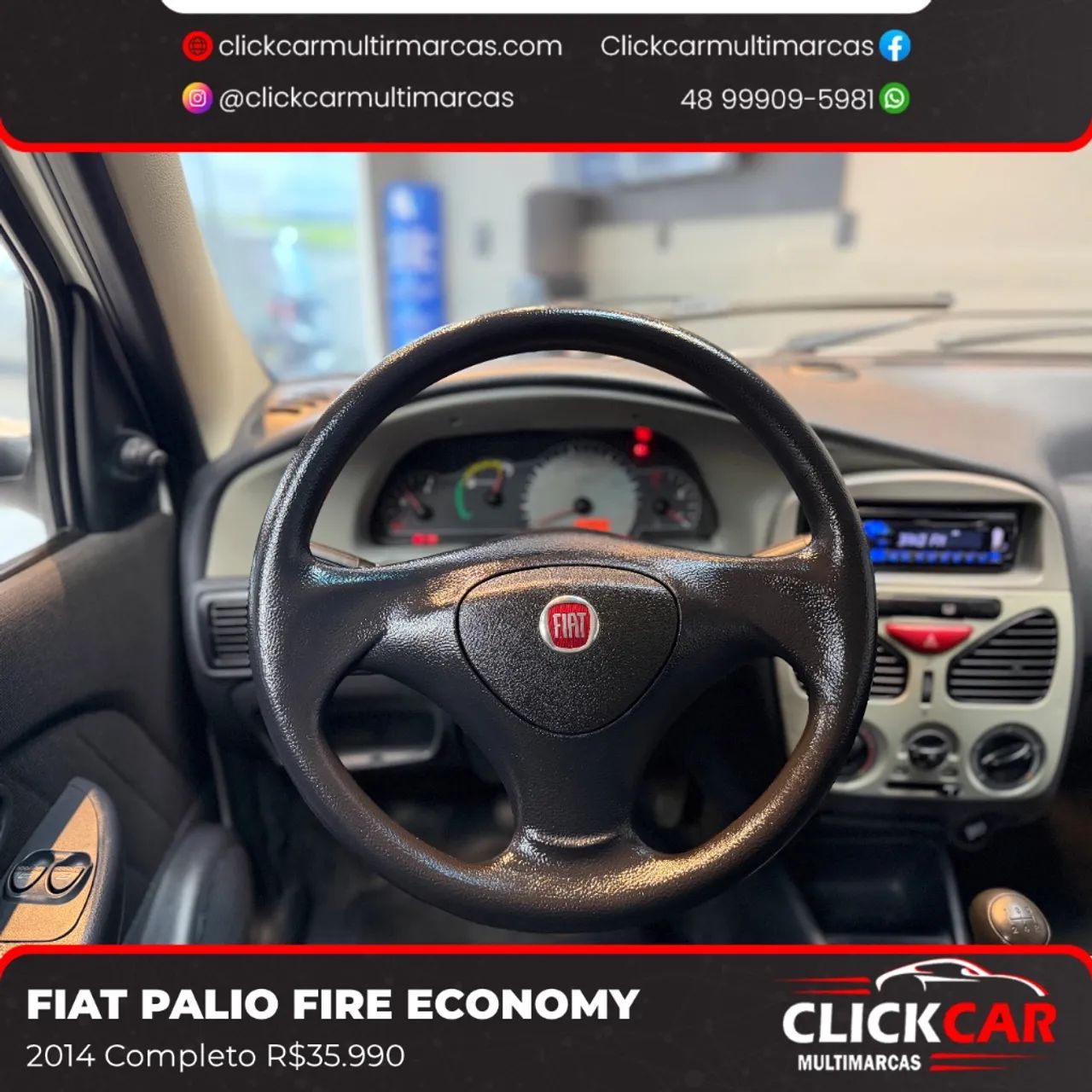 Fiat Palio Celebration 1.0 Fire Flex 8V 4P 2014 - Foto 2